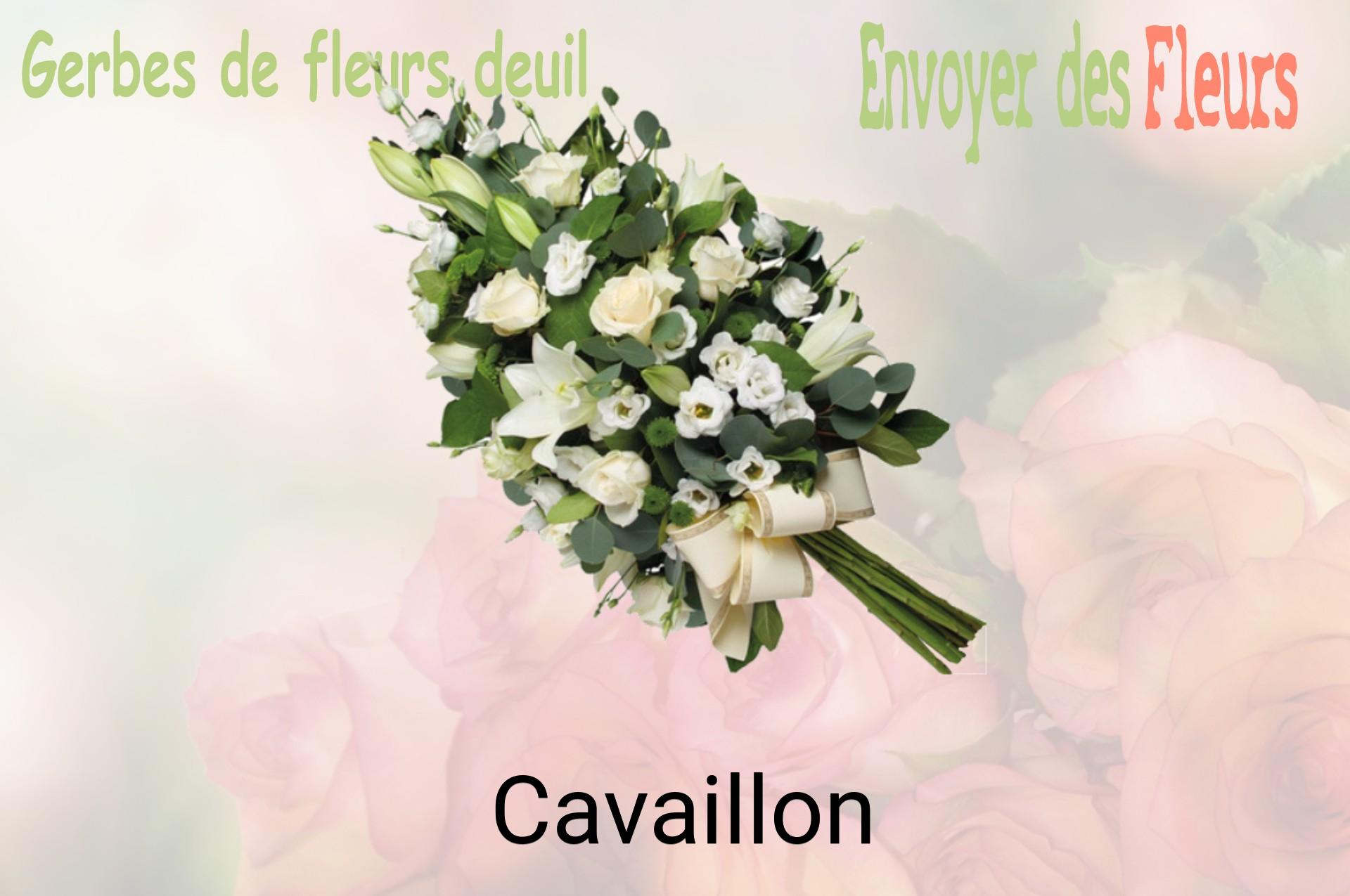 Gerbe de fleurs de deuil livrée à Cavaillon
